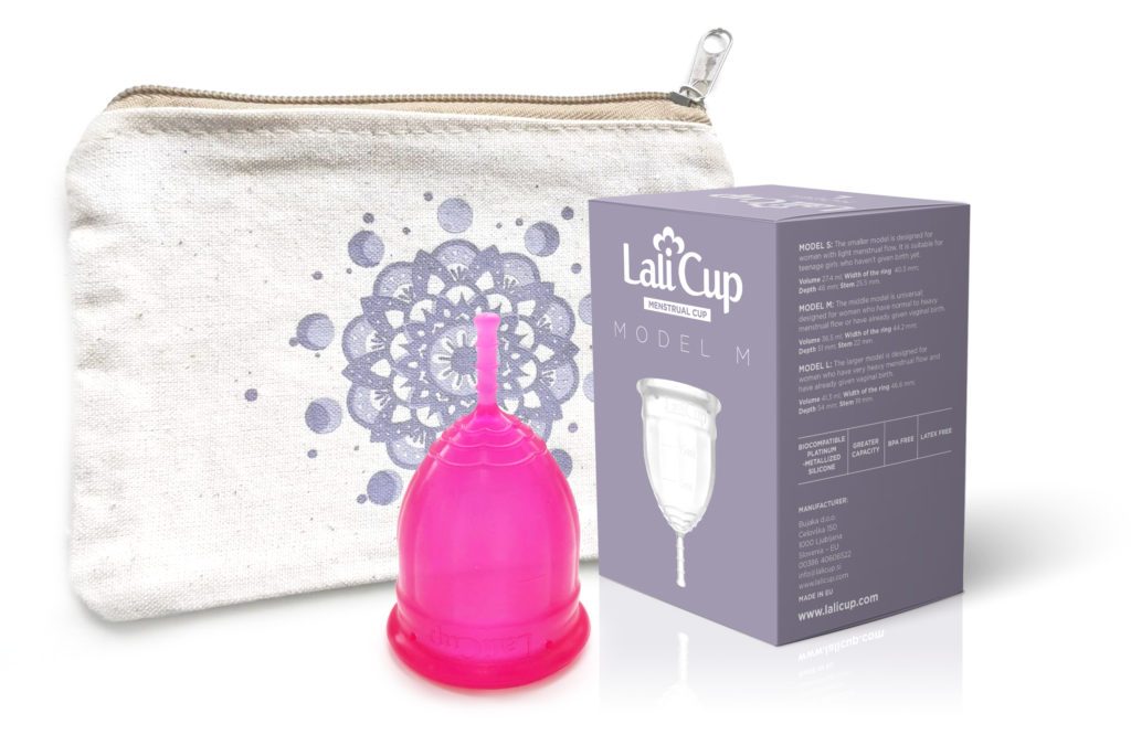 LaliCup größe M pink mit box